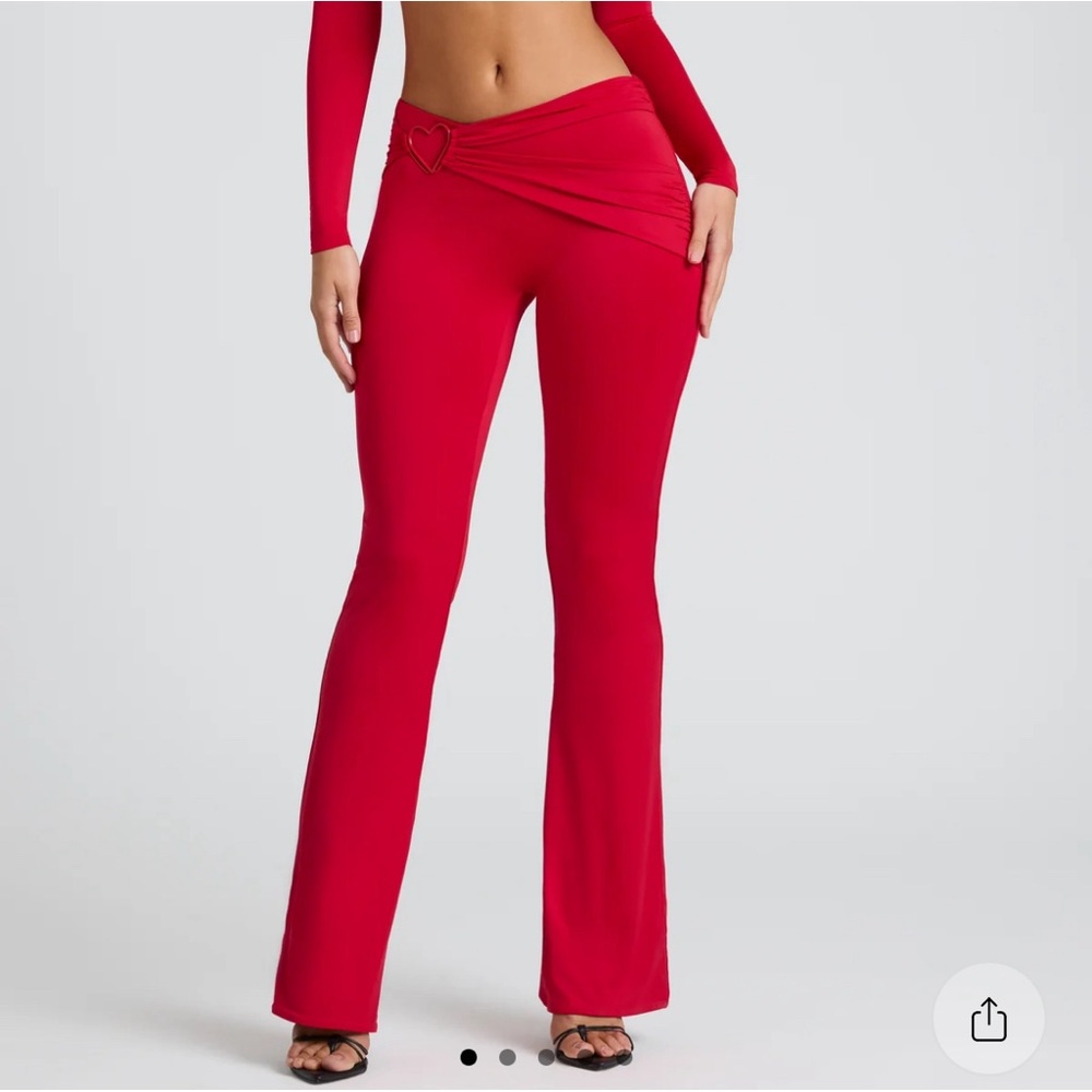 Women's Red Heart oh Polly flare leggings NWT